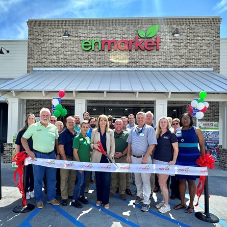 ribbon cutting event of an enmarket location