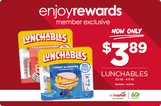 Lunchables Now Only $3.89 with Enjoy Rewards.