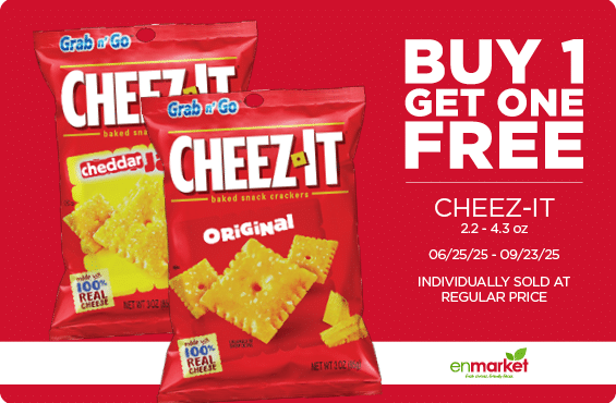 Buy One Get One FREE Cheez It (with Enjoy Rewards)