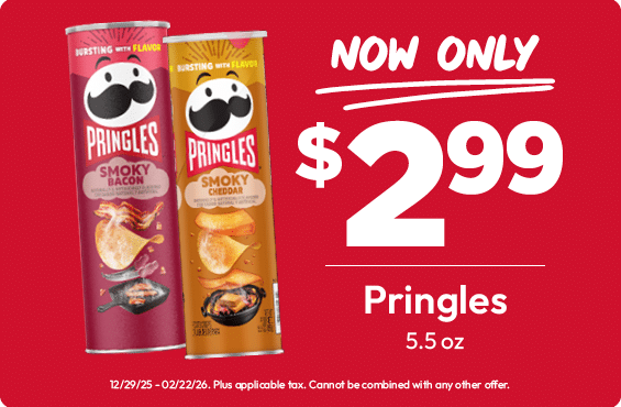 Pringles 5.5oz Now Only $2.99