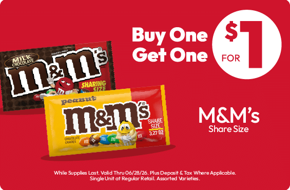 BOGO for $1 - M&M's Share Size