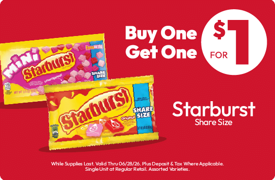 BOGO $1 - Starburst Share Size