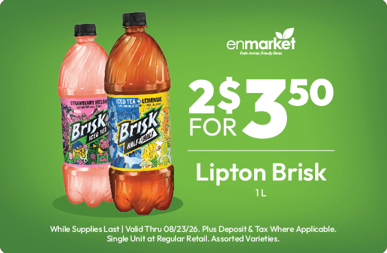 Lipton Brisk 2 for $3.50