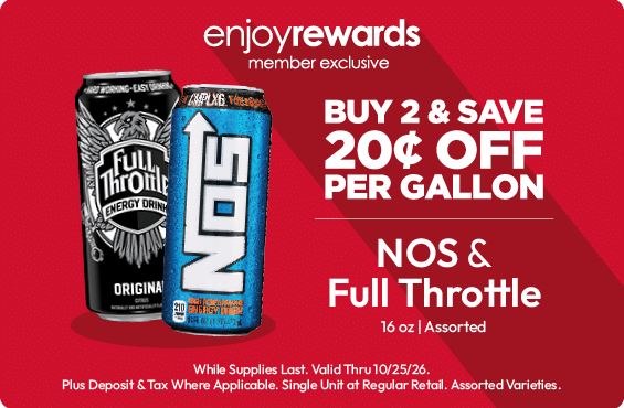 Buy 2 & Save 20CPG NOS & Full Throttle 16oz